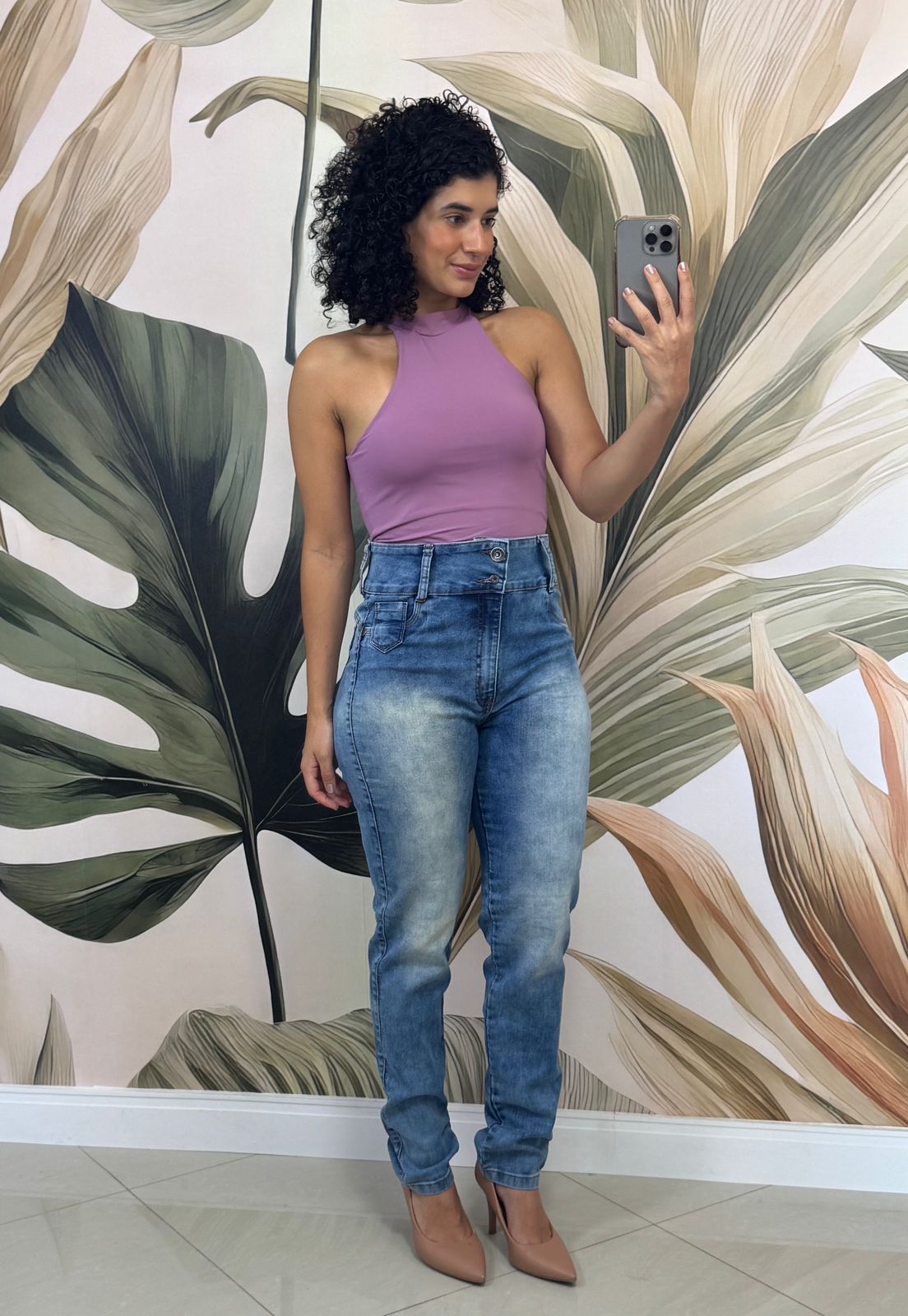Calça Jeans com Elastano - Salig