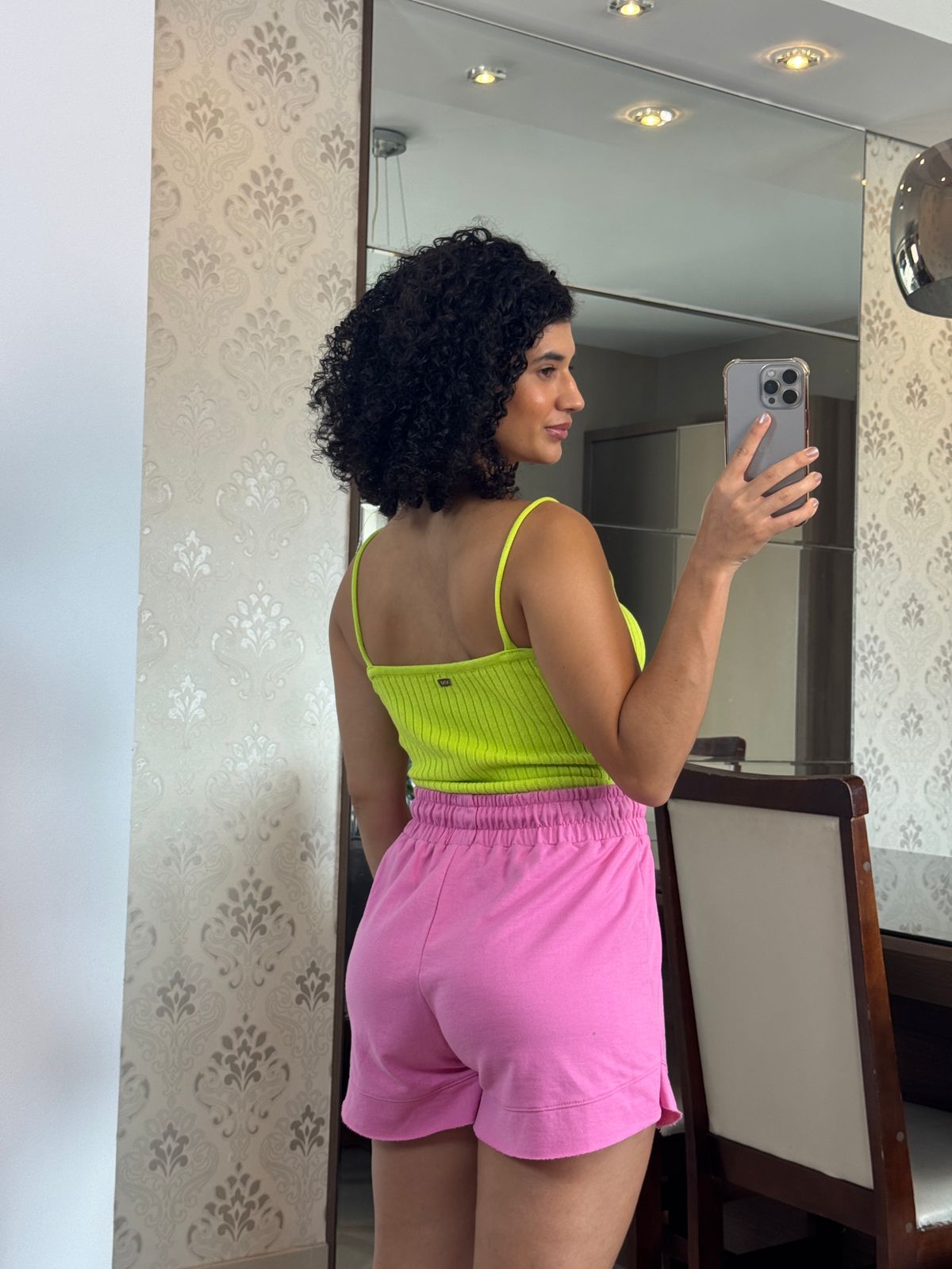 Shorts moletinho rosa - Olinda