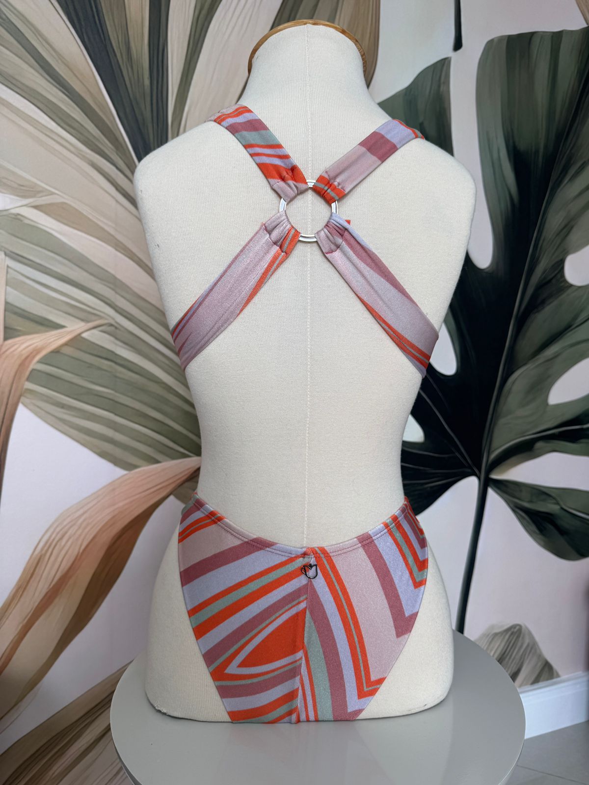 Maiô estampado laranja - Rosa Chá