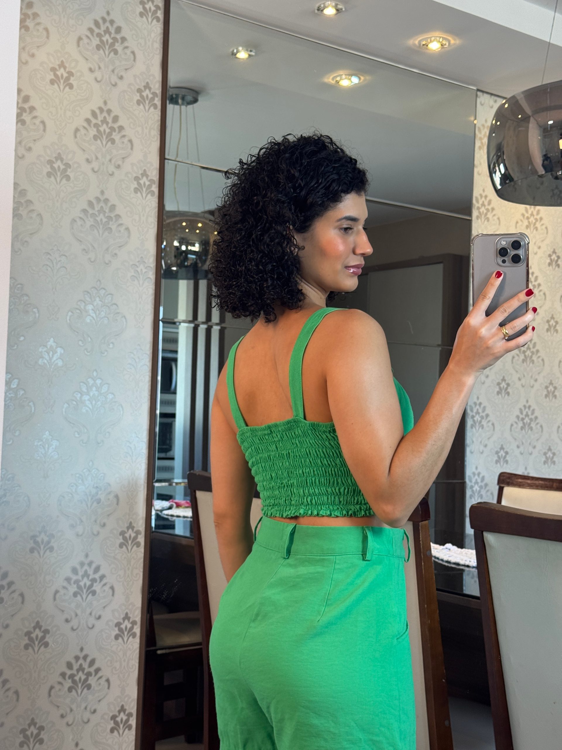 Cropped Verde Sem Bojo