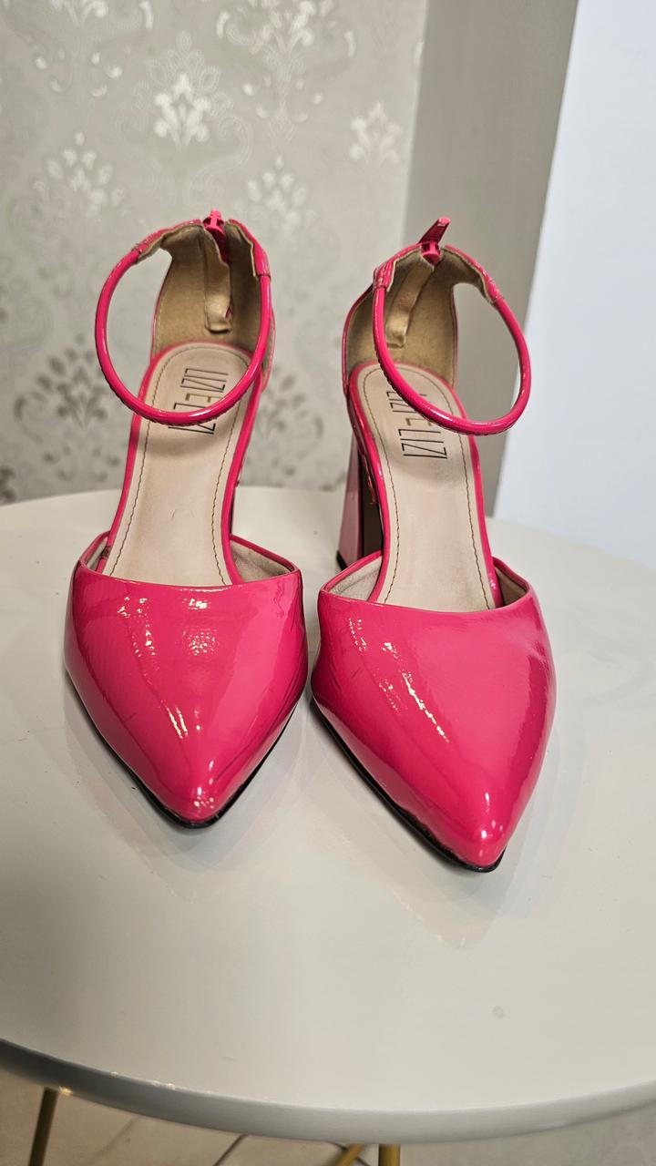 Slingback rosa verniz - Lizi e Lizi