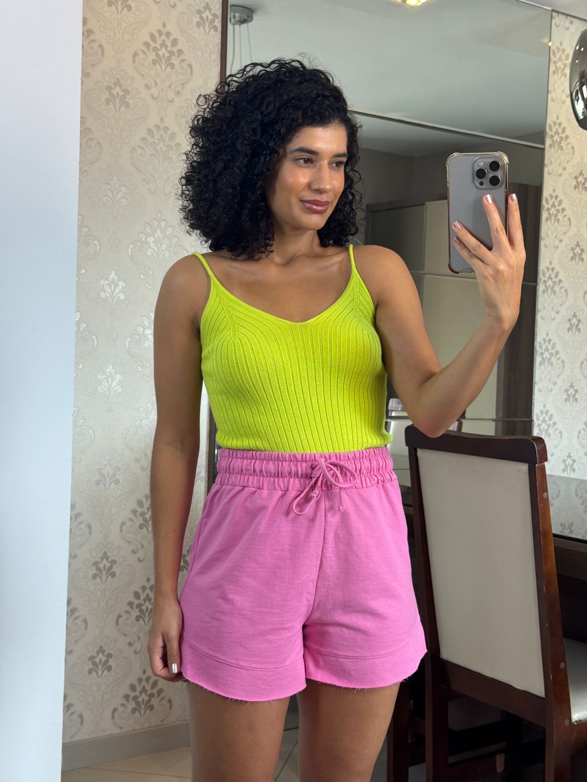 Regata alcinha Tricô Lima - Mini Moni
