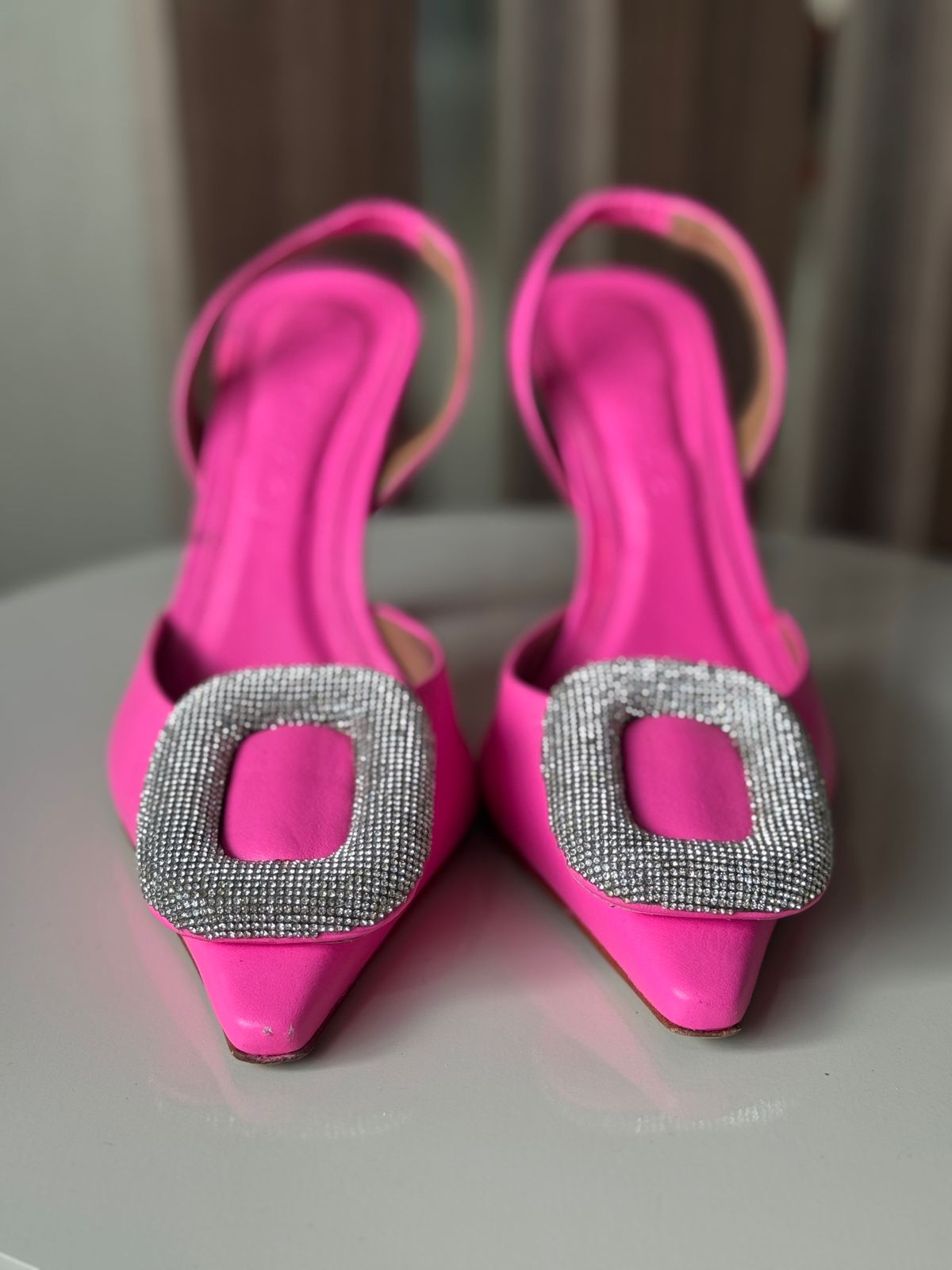 Slingback Rosa Strass 9cm  - Vicenza