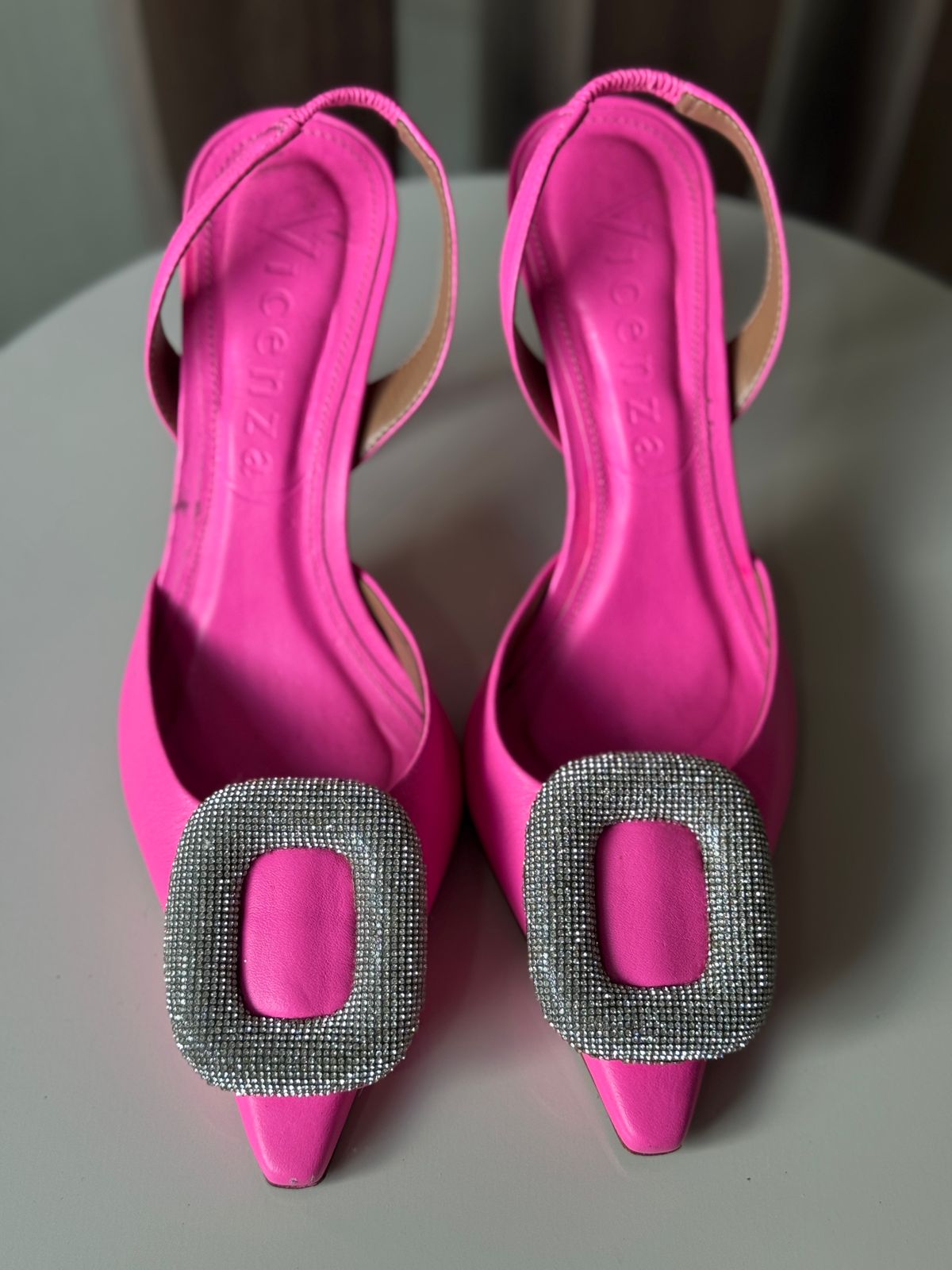 Slingback Rosa Strass 9cm  - Vicenza