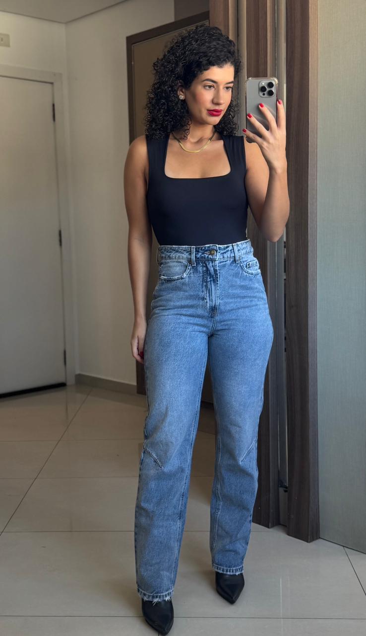 Calça jeans 100% algodão  Slouchy (nova) - Denim Zero