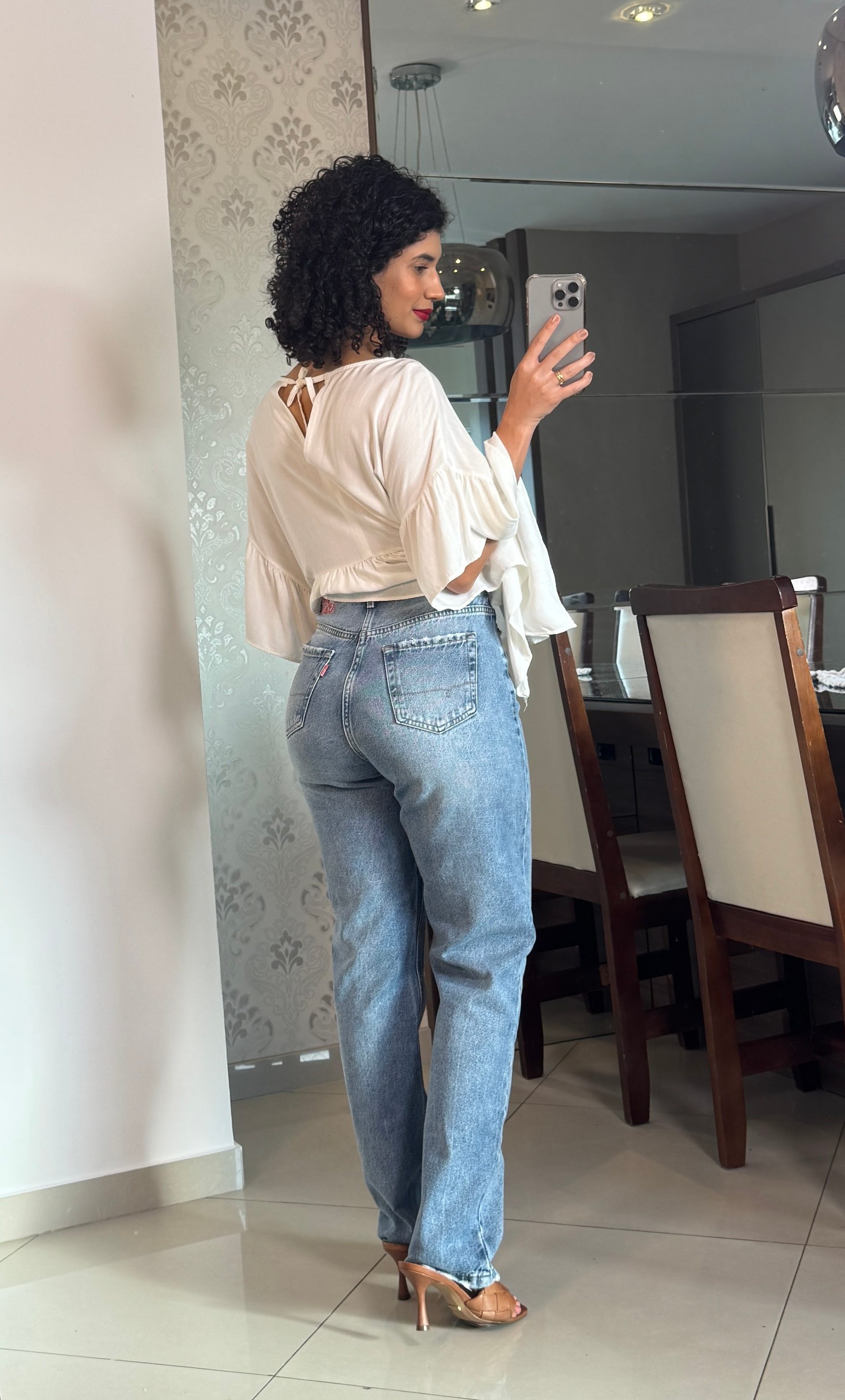 Calça jeans 100% algodão  Slouchy (nova) - Denim Zero